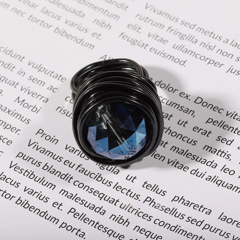 Dvacaman Love Wedding Rings Blue Crystal Finger Rings Couple 2019 Boho Handmade Jewelry Ethnic Party Accessories Women Gifts A87