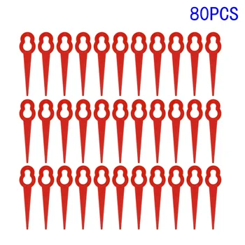 

Trimmer Plastic Cutter Blade Red Plastic 80pcs Replacement Tool For Florabest LIDL Frta 20 A1 Fat 18 Durable Useful