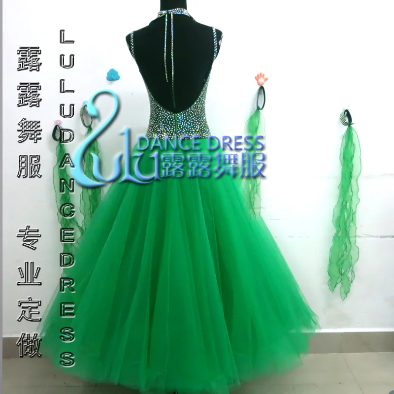 

green ballroom dance dress and dress,ballroom dance dress