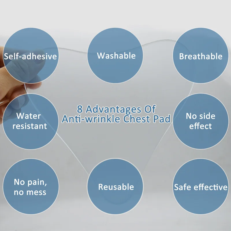 Многоразовые накладки на грудь против морщин силиконовые медицинские многоразовые невидимые самоклеющиеся накладки на грудь 1 шт. Прямая поставка