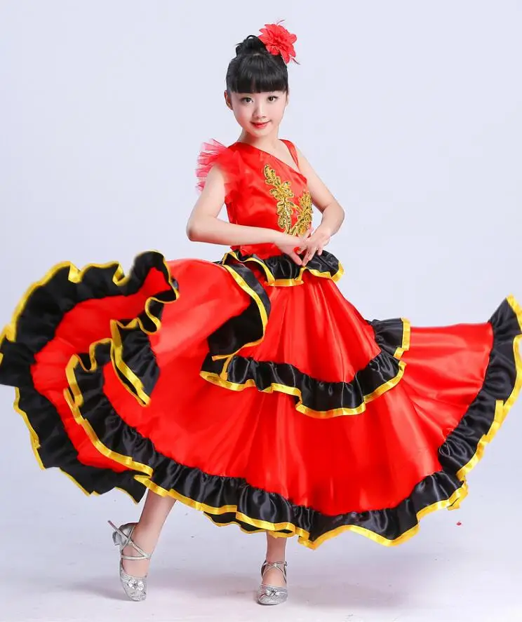 Falda de niña para la danza flamenco o sevillanas -  México