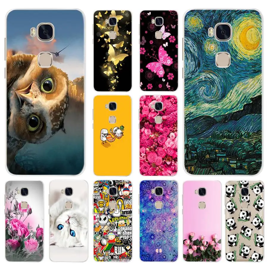 

Case For Huawei Honor 5x GR5 Soft Silicone Phone Case Cover For Huawei Honor 5X GR5 Cartoon Cute Anime For Honor 5x Bumper 5.5"