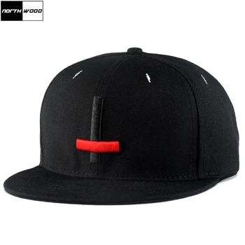 

[NORTHWOOD] High Quality Cross Embroidery Baseball Cap Men Snapback Cap Women Hip Hop Pattern Cap
