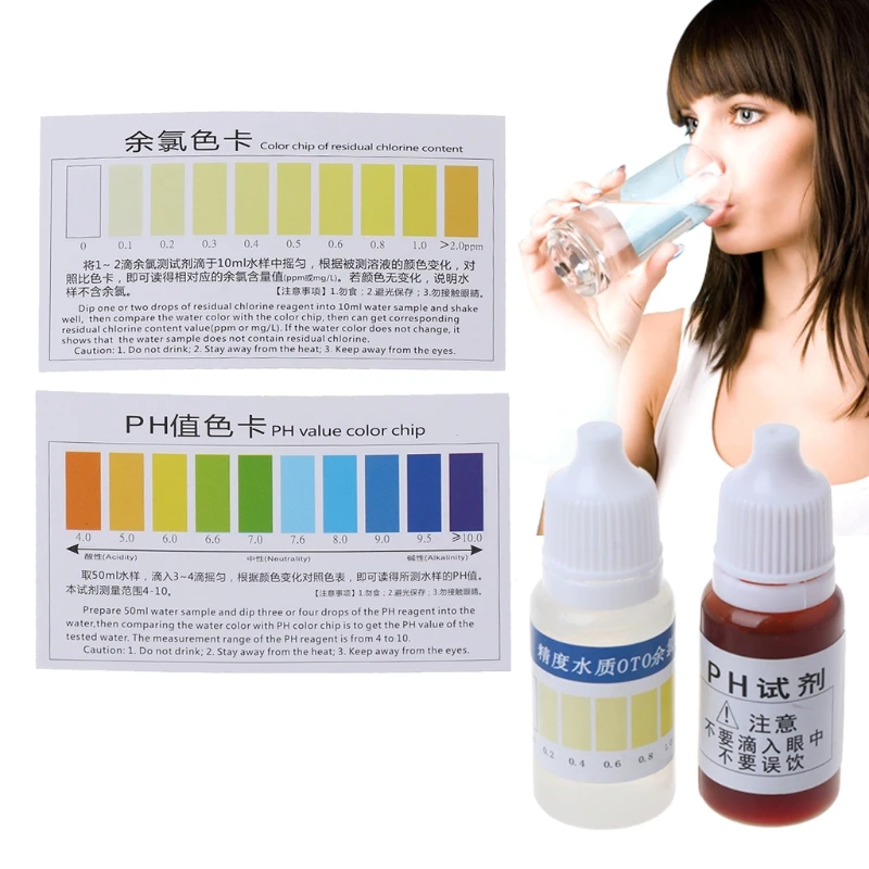 Practical pH A2O Water pH OTO Dual Test Kit Test Card 100-125 tests JU05 Free postage Water Tester Water Quality Detector Water Tester Strips Ph Test Paper