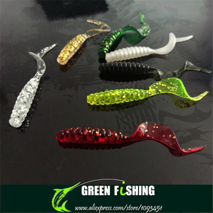 

100pcs 5cm Trulinoya Soft Lure For Fishing Pesca Isca Artificial Protein Soft Bait Plastic Worm Grub Carp Fishing Lure