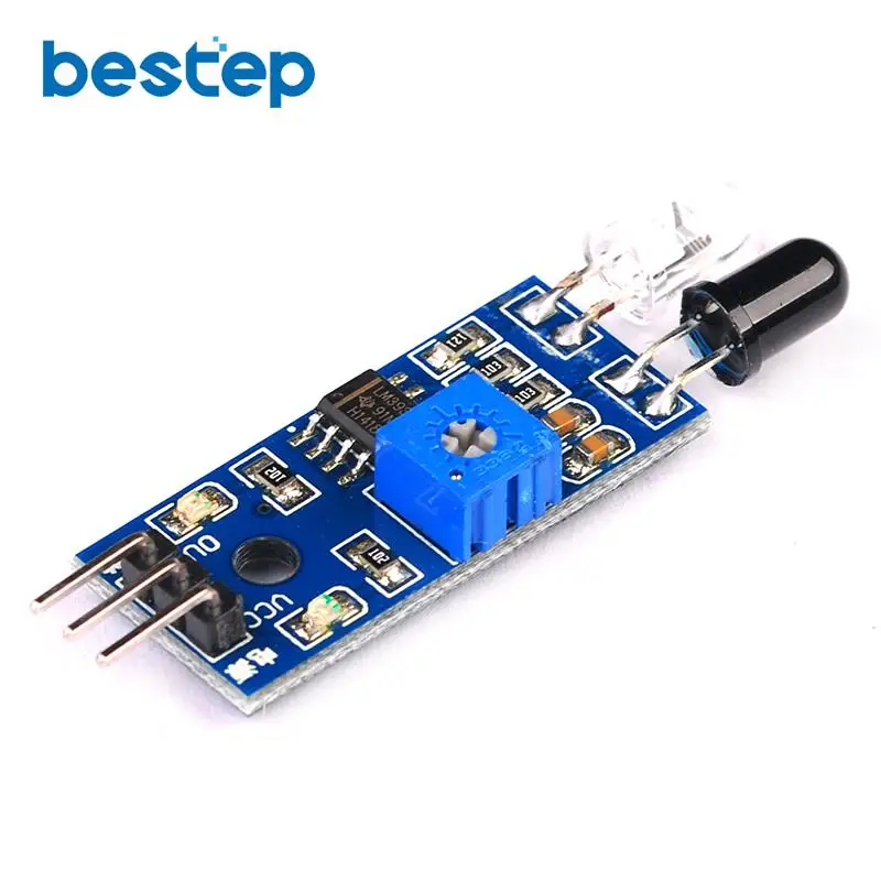 

5PCS Infrared Barrier Module Car Obstacle Avoidance Obstacle Sensors Black Line Identify Adjustable Distance