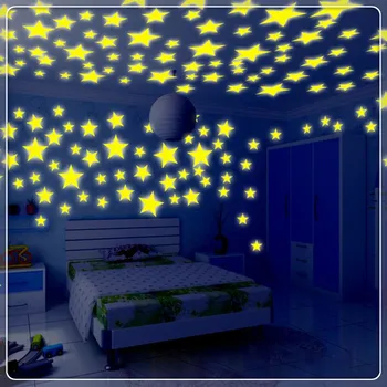

car 100pcs Glow Stars Wall Stickers luminous for Mercedes Benz W211 W203 W204 W210 W124 AMG W202 CLA W212 W220 CLK63 R F700