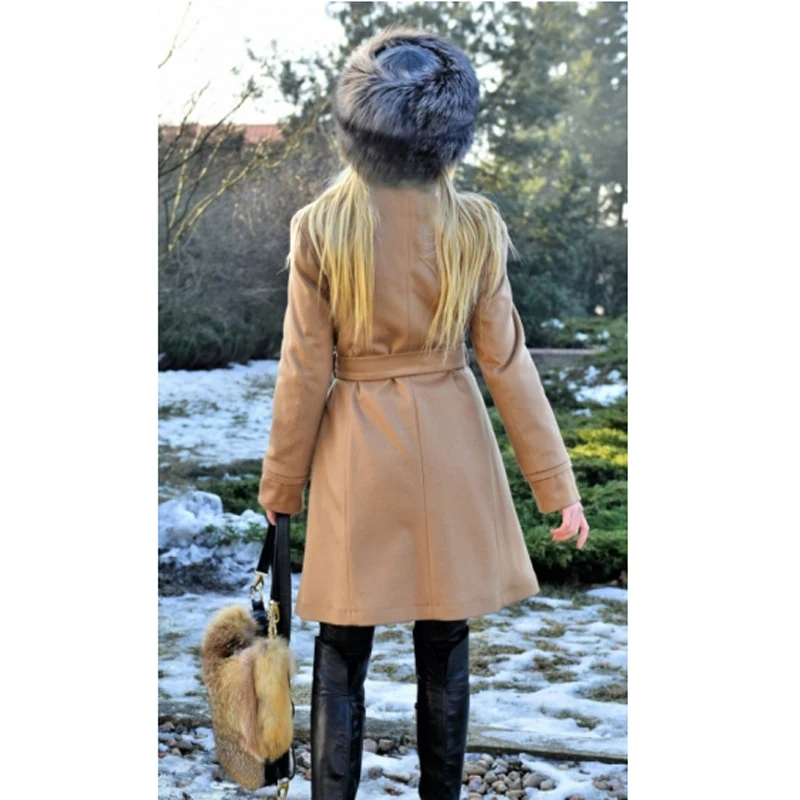 CKMORLS New Winter Women Real Fur Coat With Natural Genuine Raccoon Fur Collar Long Slim Parkas Female Outwear 2018 Fur Jackets