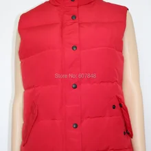 Стильный бренд куртка без рукавов Для женщин Водонепроницаемый Жилет универсальный хорошо утепленные классические гусь Подпушка Фристайл жилет Леди G19