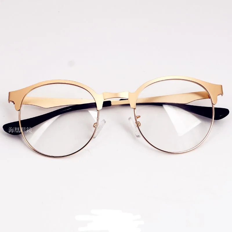 round gold reading glasses