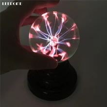 Прямая поставка креативный плазменный свет USB Электростатическая сфера свет Волшебный стеклянный шар молния Рождественская вечеринка сенсорная лампочка с мягким светом