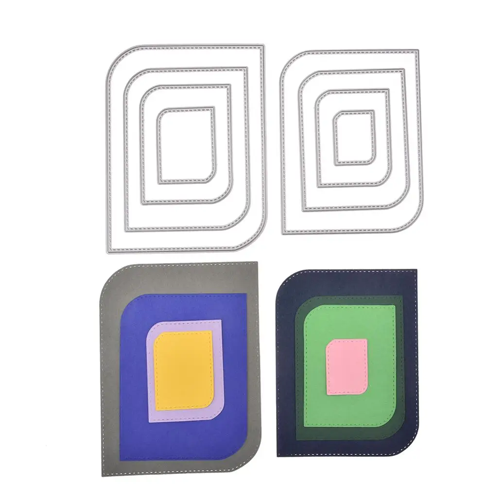 

Layer Geometric Frame Metal Cutting Dies and Stamps Stencil For DIY Scrapbooking Paper Card Decor Craft Dies Embossing Die Cuts