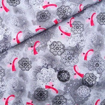 

114 - 140cmx50cm Cotton Woven Fabric - Flowers