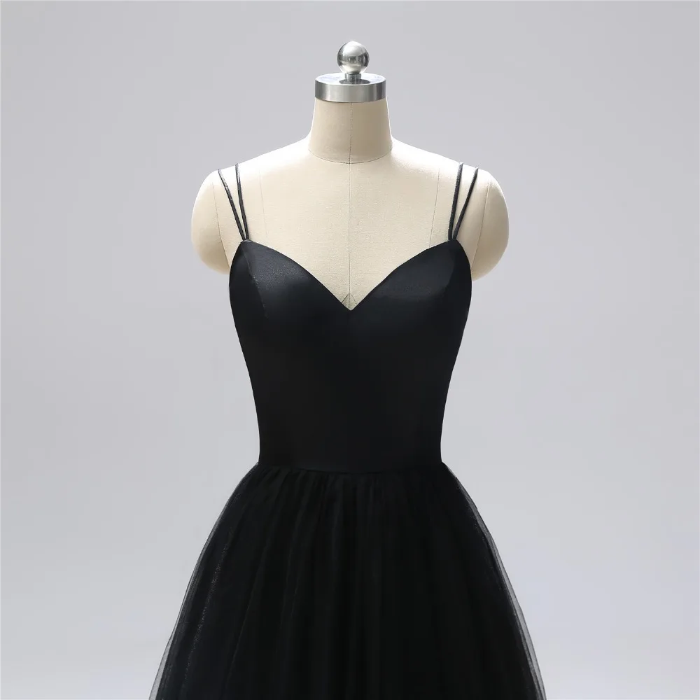Elegent Long Evening Dress 2019 Black Spaghetti Strap Vestido De Festa A Line Formal Dress Prom Dresses Robe De Soiree L1128 Elegent Long Evening Dress 2019 Black Spaghetti Strap Vestido De Festa A Line Formal Dress Prom Dresses Robe De Soiree L1128
