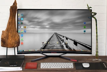 شراءوحدة المعالجة المركزية I7-7700 16gb RAM 240GB SSD 1 تيرا بايت HDD GTX1050Ti 4G 23.6/27/32 بوصة منحنى رصد الكل في واحد ألعاب سطح المكتب الكمبيوتر