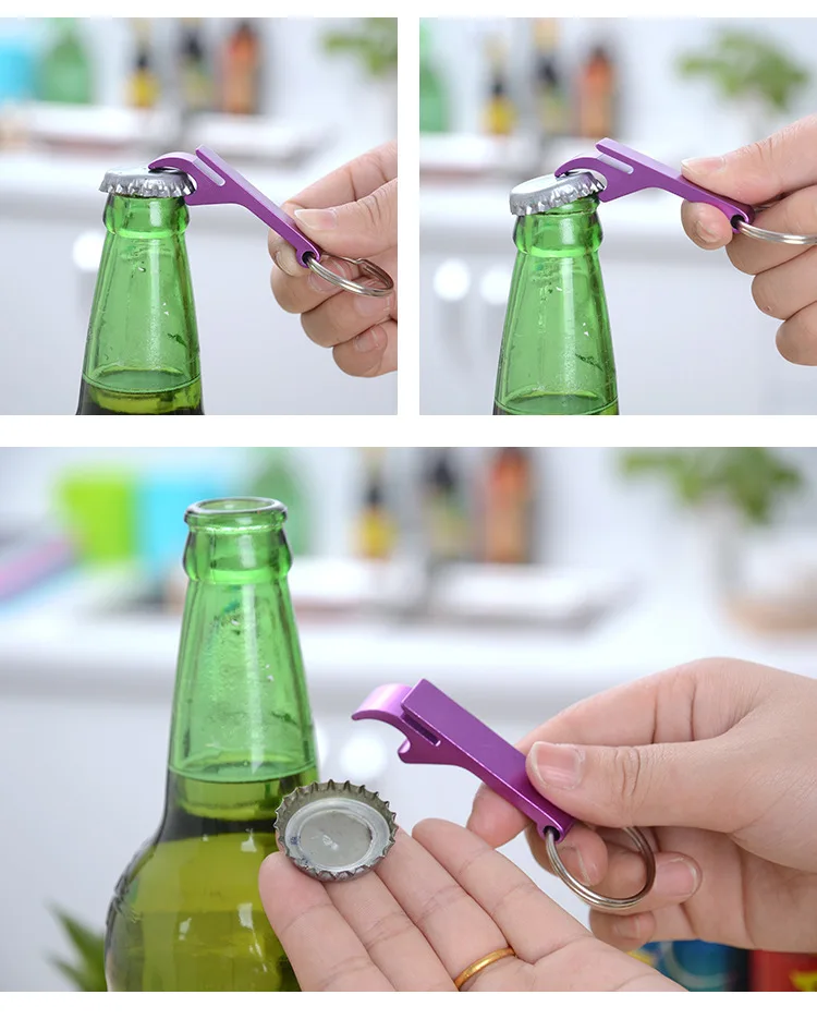 

Beer Bottle Opener Keychain 4 In 1 Pocket Aluminum Can Opener Jar Openers 9 Colors Wedding Favor Gifts Beer Opener Jar Opener