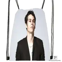 Custom Dylan O’brien@02- Drawstring Backpack Bag Cute Daypack Kids Satchel (Black Back) 31x40cm#180611-01-26
