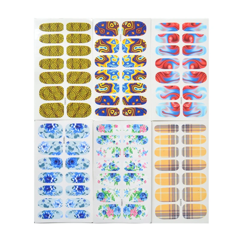 Переводные наклейки для ногтей YZWLE 20 листов 10 5 см x 6 см|stickers for nails|nail art decalsdiy nail |