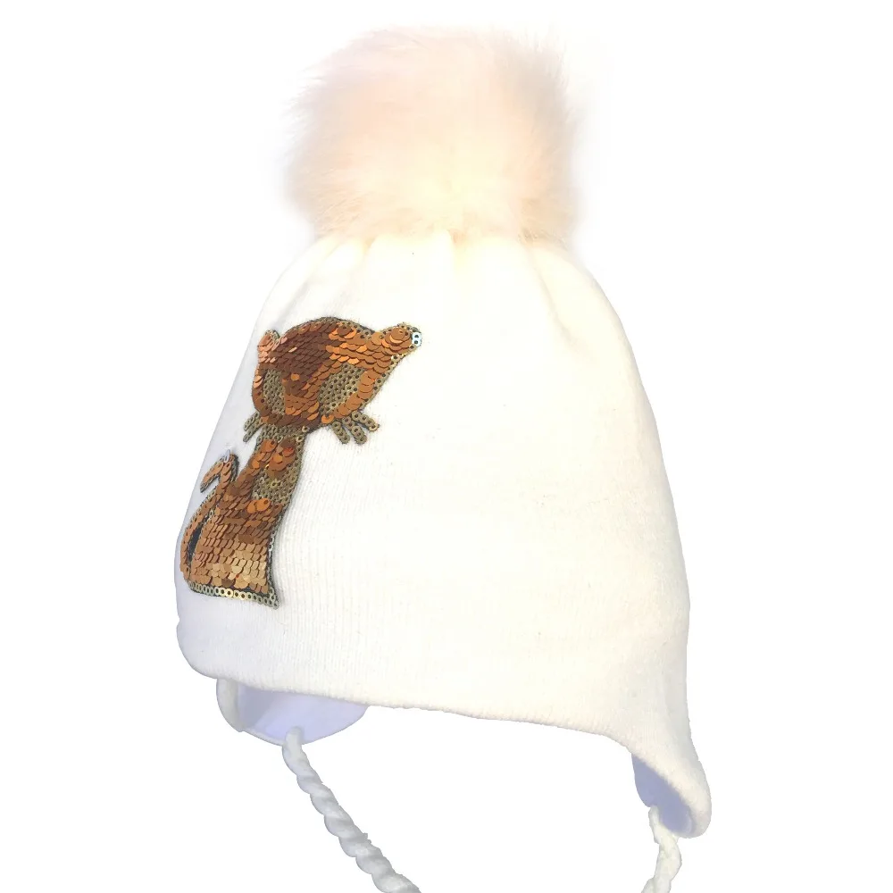 MTTZSYLHH2018 детская зимняя вязаная шапка для девочек Фирменная Новинка плотная зимняя теплая шапка материал легкий мультяшный узор