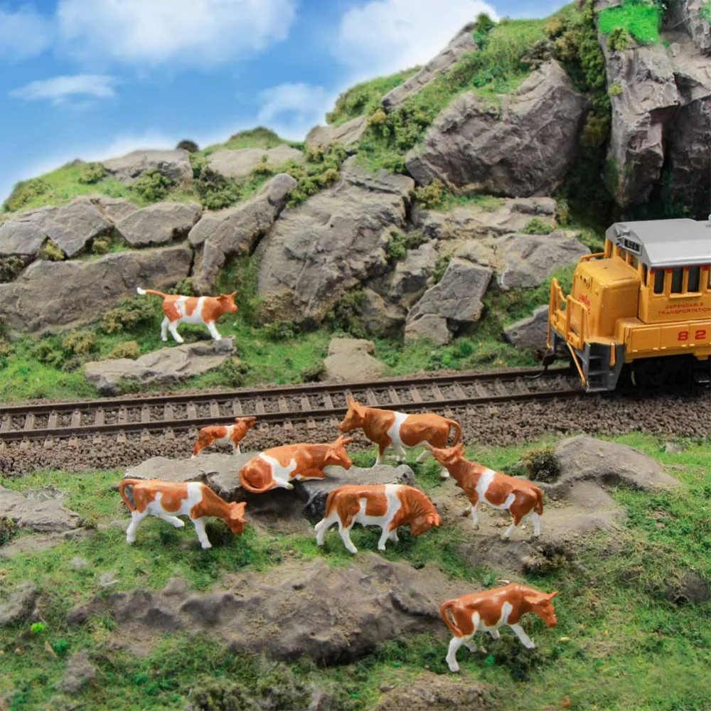 AN8705 36 шт. 1:87 хорошо окрашенные фермерские животные коровы и фигурки хо масштаб