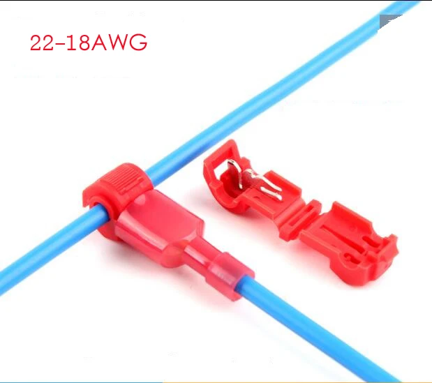 100pcs Piggy Back Insulated Piggyback Spade Crimp Terminal Connectors