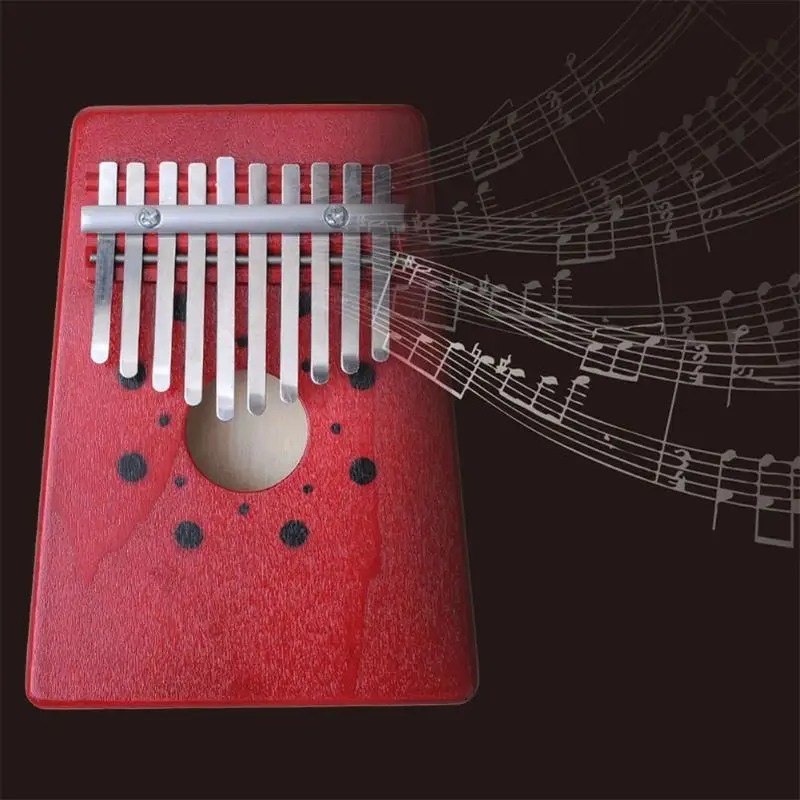 10 клавишный палец Kalimba Mbira Sanza «пианино для больших пальцев» карманный размер поддерживающая сумка Gecko клавиатура Marimba деревянный музыкальный инструмент
