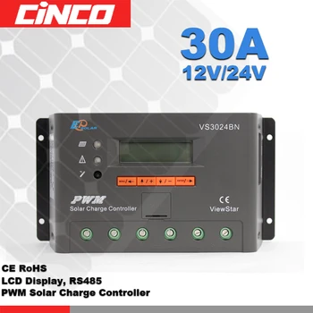 

VS3024BN 30A 12V/24V Solar charge controller,epsolar solar controller LCD display charge solar battery