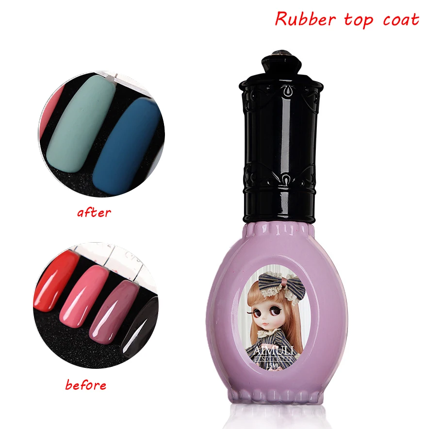 

15ml Rubber velvet matte top coat for nail gel polish varnish acrylic nail art tools