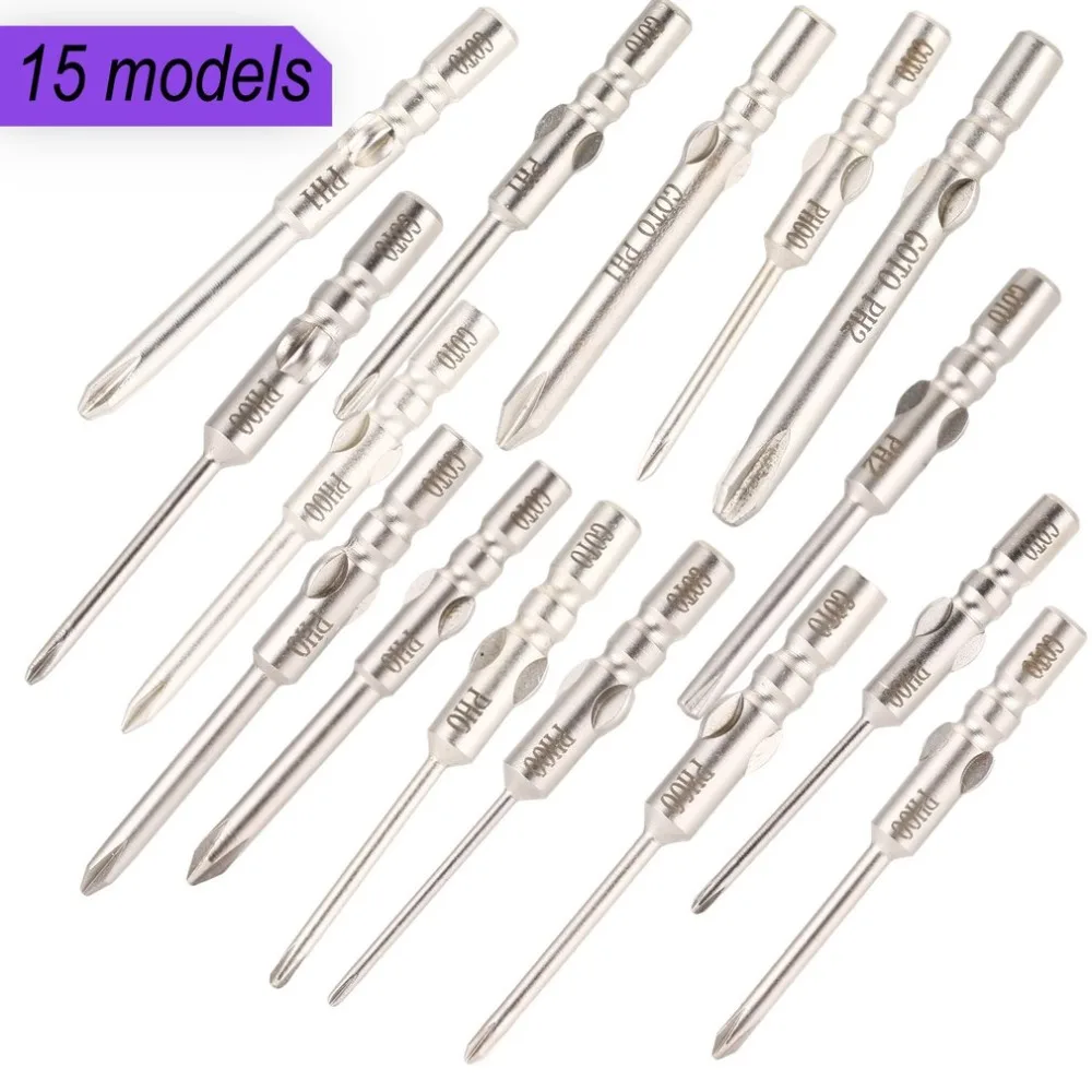 

5Pcs S2 Steel Magnetic Precision Philips Screwdriver Bits Set Cross Tip Hex Screwdriver Screw Hand Repair Opening Tools