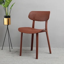 Минималистический современный дизайн пластиковые красочные модный стул из обеденного гарнитура, Лофт стиль Популярные кафе стул, досуг стул, компьютерный стул 1 шт