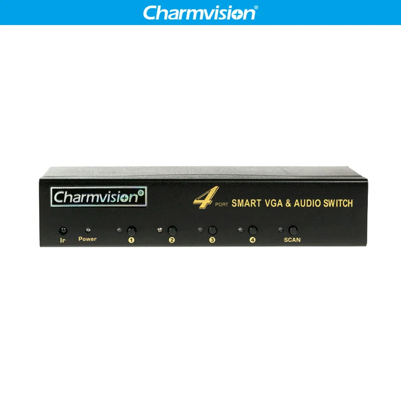 Аудио коммутатор Charmvision VA401R 4 порта 3 5 мм|KVM-переключатели| |