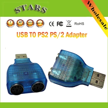 

Mini USB to PS2 PS/2 Converter Splitter Adapter For PC keyboard Mouse,Wholesale Free Shipping Dropshipping