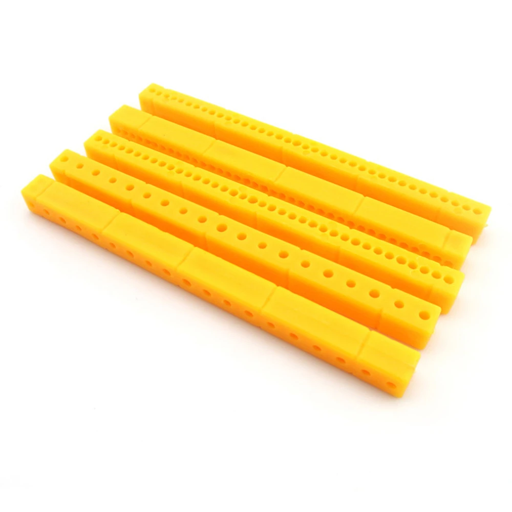 

Yellow Color 95mm Plastic Stick Multi-aperture Plastic Connect Rod DIY Model Car Frame Stick