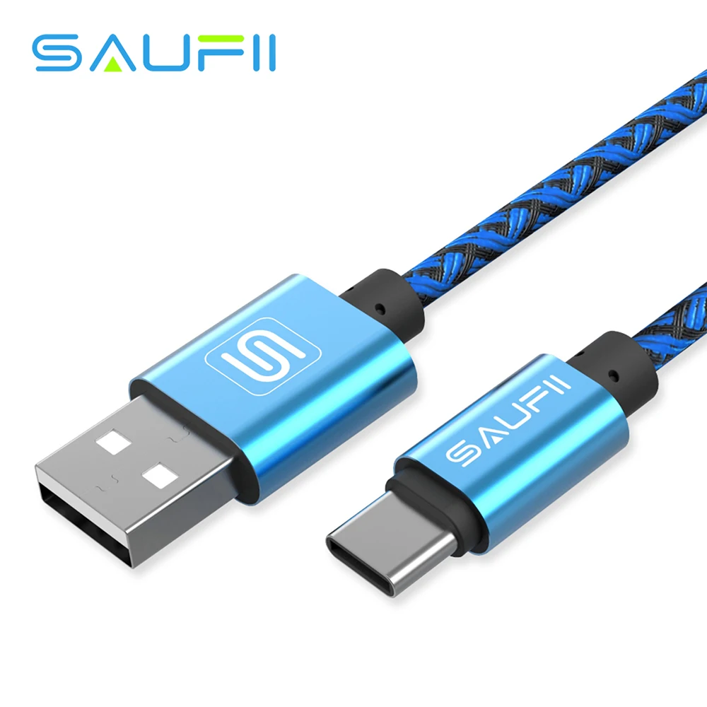 Saufii Тип usb C кабель 2 м 1 USB 0 USB-C к 25 (короткий) /1 м/2 м/для LG G5/Nexus 5X/6 P/Lumia 950/950XL oneplus |