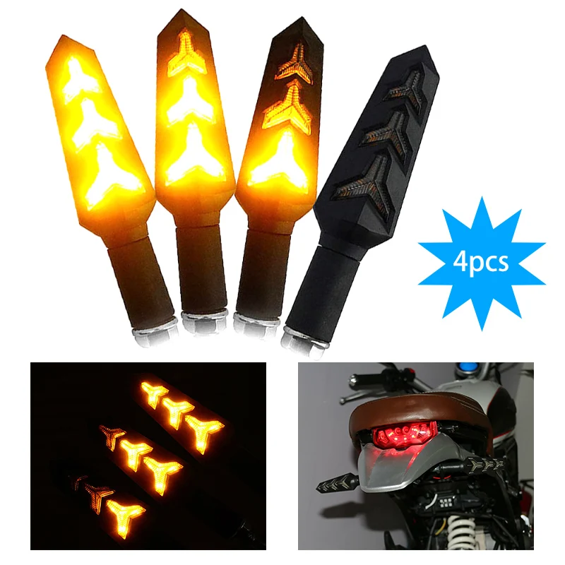 

12V Universal Motorcycle LED Turn Signal Light Indicators Amber Blinker Light Flashers Lighting Motorcycle Accessories