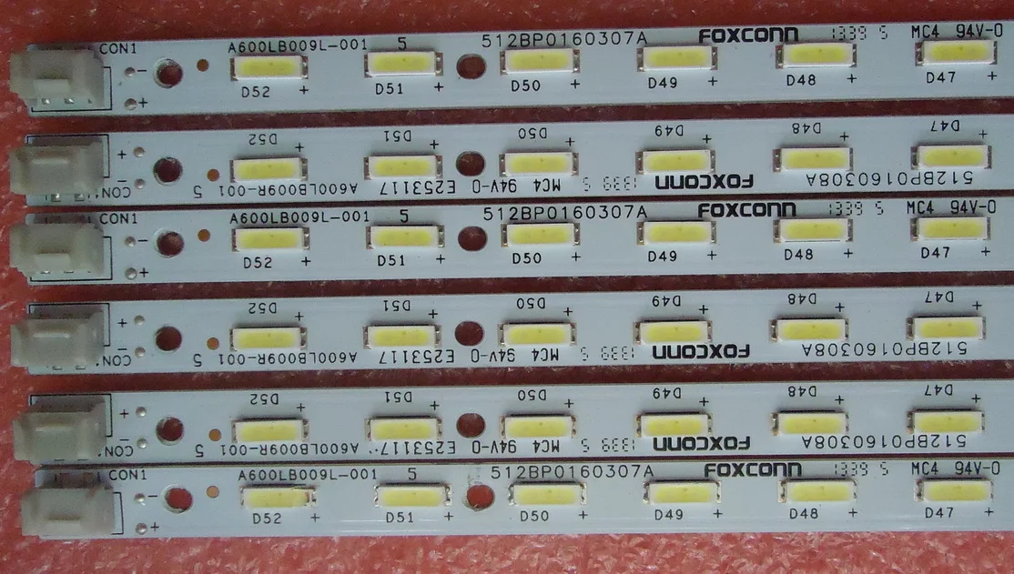 FOR Letv LETV X60S Article Lamp A600LB009L 001 512BP0160307A E253117 1piece 52LED 676MM lamp 