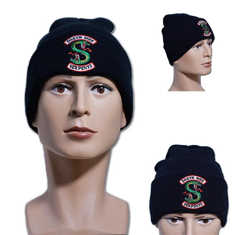 

Riverdale Cosplay Beanie Cap Winter Knitted Embroidery Hat Women Men Adult Archie Betty Veronica