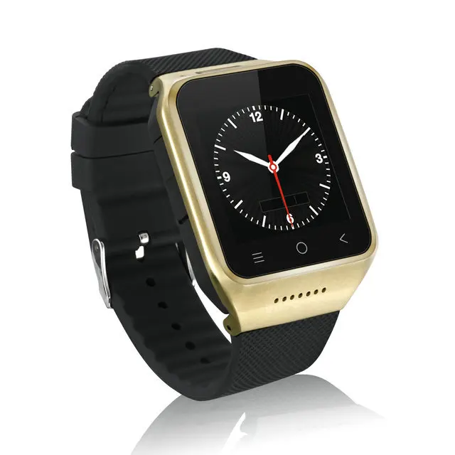 Дешевые Smart Watch и wristphone Android 4.4 MTK6572 Dual Core 1.54 дюймов GPS Камера Bluetooth Smart Android часы Поддержка 3G - Цвет: Золотой