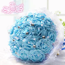 Недорогие цветы синий букет невесты мультяшный букет свадебный подарок свадебные подарки агент D194