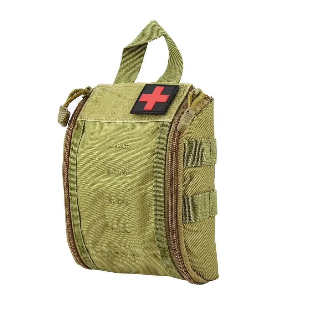 Наружная Портативная сумка первой помощи, тактический медицинский чехол, многофункциональная поясная Сумка для кемпинга, альпинизма, Аварийная сумка, набор для выживания - Цвет: Army mud green
