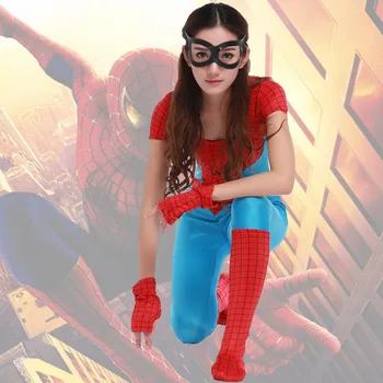 

costume Superman spider woman Party Costume Halloween Costume copsplay female hero DS clothing super hreo party uniform suit