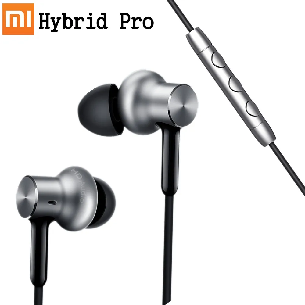 Lowest Price Original Xiaomi Mi In-Ear Headphones Pro HD Circle Iron Wired Xiaomi Headset Noise Cancelling Xiaomi Hybrid Pro HD Earphone