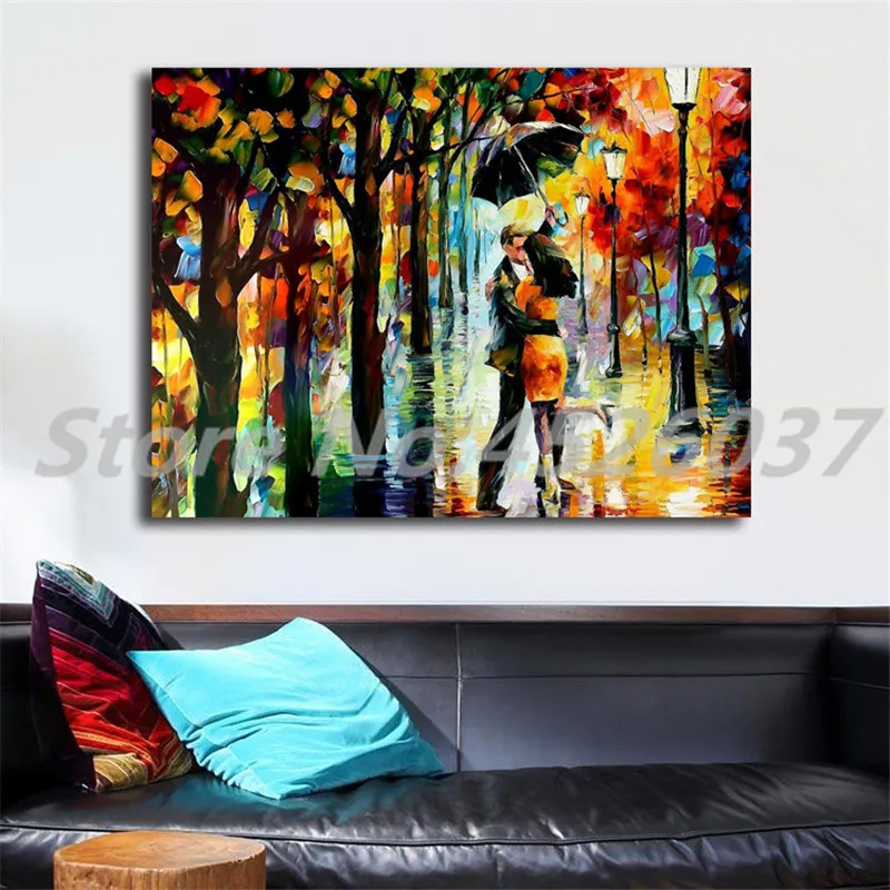 

Dance Under The Rain Wall Art Canvas Poster And Print Canvas Painting Decorative Picture For Office Living Room Home Decoration