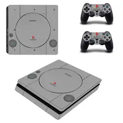 Серый Дизайн Винил PS4 тонкий Стикеры для sony Playstation 4 Slim консоли + 2 шт. Наклейка кожи наклейки на Геймпад