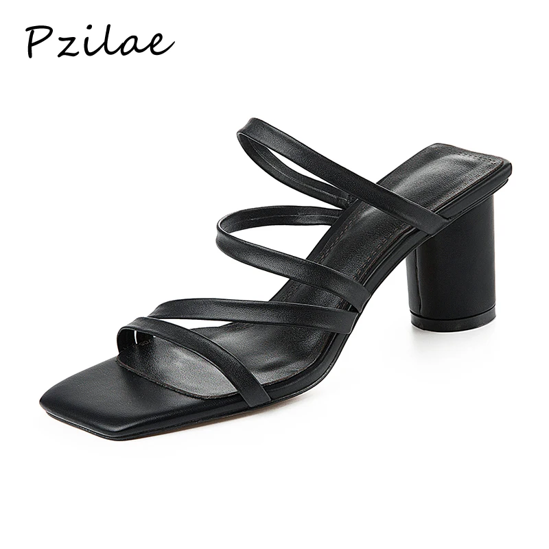 

Pzilae sandalias mujer 2019 summer shoes woman sandals high heel concise casual ladies shoes fashion sandals summer high heels