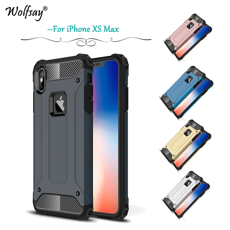 

For iPhone XS Max Case Shockproof Armor Rubber Hard PC Phone Case For iPhone XS Max Back Cover For Apple iPhone XS Max Fundas