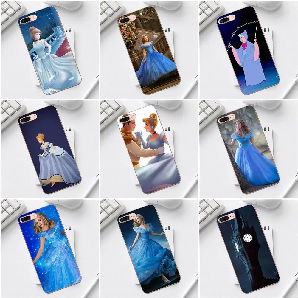 

Qdowpz Lovely Cinderella Soft TPU Cases Skin For iPhone 4 4S 5 5C SE 6 6S 7 8 Plus X XS Max XR Galaxy A3 A5 J1 J3 J5 J7 2017