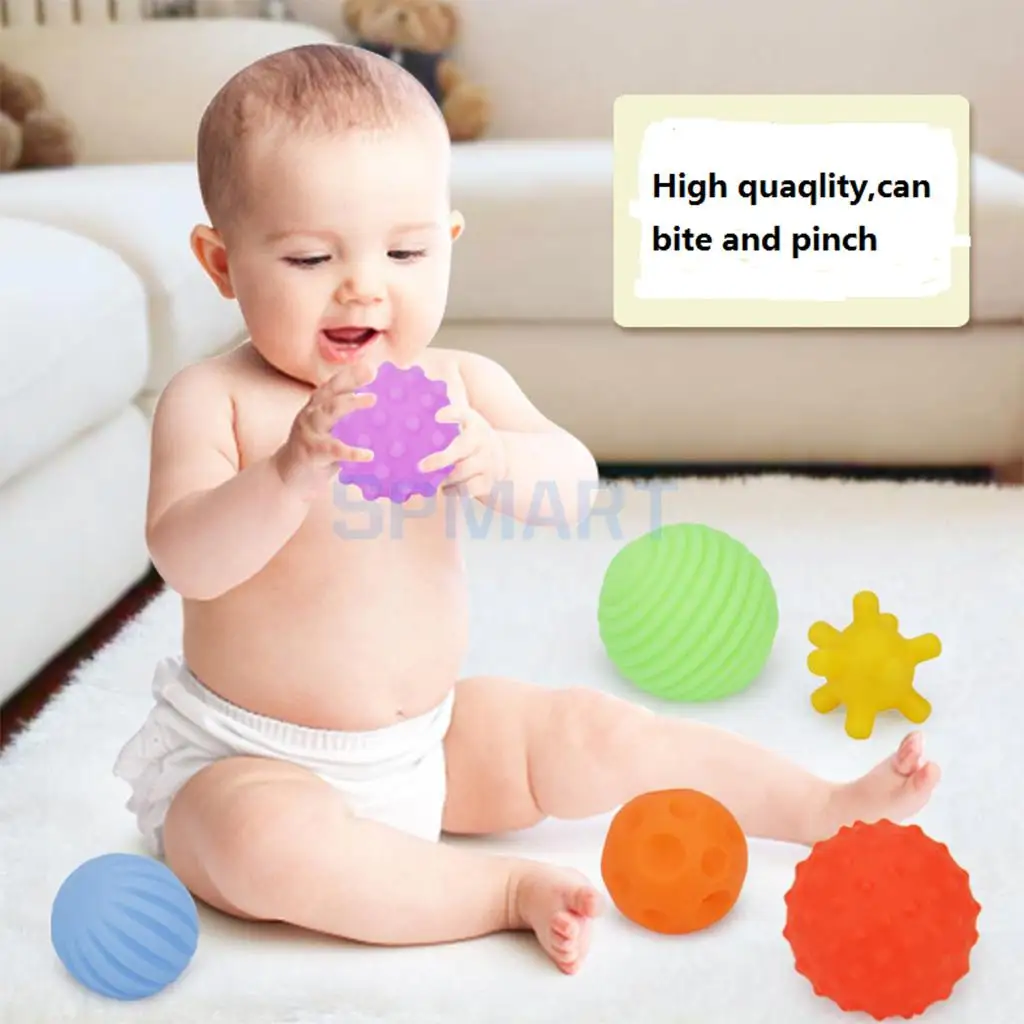 Pack of 6pcs 6 8cm Baby Kids Toddler Soft Massage Ball Sensory