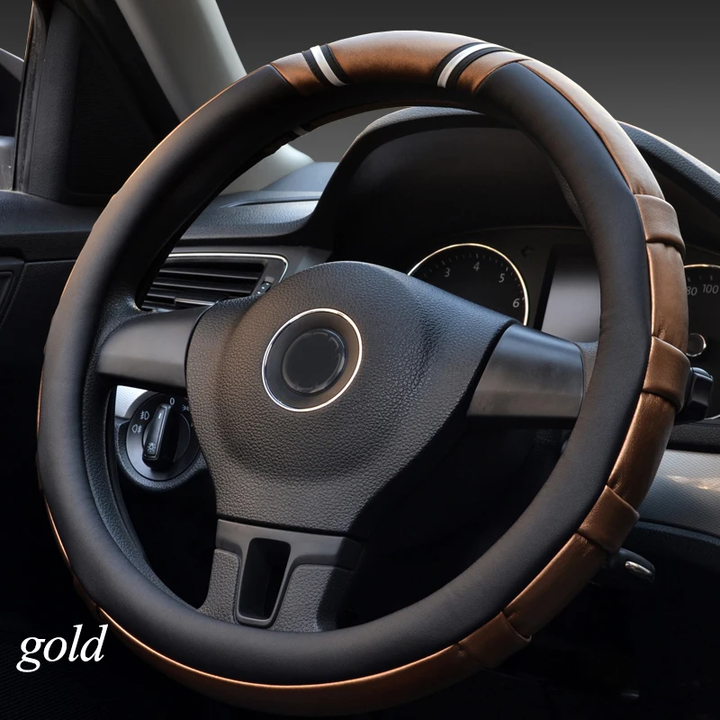 

Car Steering Wheel Cover Micro Fiber Leather Antiskid 5 Colors fashion comfortable 36/38/40cm Car accessories Protection For car