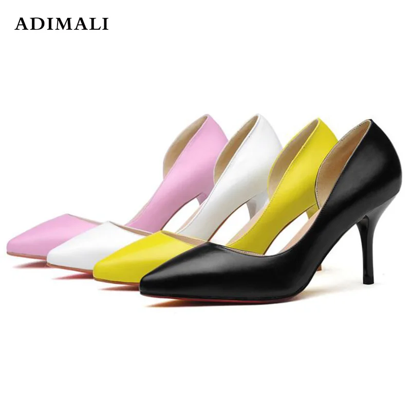 

new wedding Women Shoes Spring Pointed Toe Stiletto Ladies Office Shoes Princess Wedding Sexy Women Bridal High
